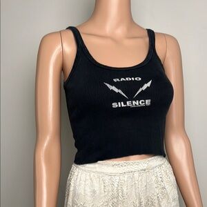 Brandy Melville Black Ribbed Tank Top